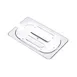 Carlisle 84022 Contact Lid, GN 1/4 Size, Notched, Polycarbonate Clear, Dishwasher Safe 1 image