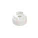 Carlisle 8573NS - EZ‑Kleen Squeeze Bottle Cap, 12 & 16 oz Clear/White, BPA‑Free NSF, Top Tip - Case 1 image