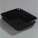 Carlisle 882103 Rectangular Deli Crock, 4 Qt, 12" x 10", Black, Acrylic, Glossy Finish 1 image