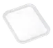 Carlisle 91816 Araven Food Storage Lid, GN 2/3, Silicone Clear, Airtight & Stackable, -40°F to 392°F 1 image