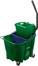 Carlisle 9690409 OmniFit™ Mop Bucket Combo, 35 Qt Green Side‑Press Wringer - 1/Each 1 image