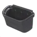 Carlisle CC11SH03 Silverware Bin, 11"L x 18"W x 11"H Polycarbonate Black for Bus Cart 1 image