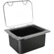 Carlisle CM10238Z07 Coldmaster EZ Access Lid, 1/2 Size, Polycarbonate, Clear, Hinged Peg Hole & Handle 2 image