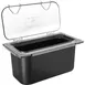 Carlisle CM10278Z07 EZ Access Lid, 1/3 Size, Polycarbonate, Clear, Hinged, Peg Hole Handle 2 image