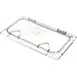 Carlisle CM10278Z07 EZ Access Lid, 1/3 Size, Polycarbonate, Clear, Hinged, Peg Hole Handle 1 image