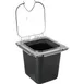 Carlisle CM10319Z07 EZ Access Lid, 1/6 Size, Polycarbonate, Clear, Hinged, Notched, Peg Hole Handle 2 image