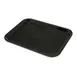 Carlisle CT101403 Cafeteria Tray, 13-7/8"L x 10-3/4"W x 4/5"H, Rectangular, Polypropylene, Black 1 image