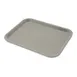 Carlisle CT101423 Cafeteria Tray, 13-7/8"L x 10-3/4"W x 4/5"H, Rectangular, Polypropylene, Gray 1 image