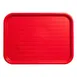 Carlisle CT1216-8105 Red Rectangular Cafeteria Tray, 16-5/16"L x 12"W x 11/16"H, Polypropylene, 6/Pack 2 image
