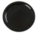 Carlisle KL11603 Dinner Plate, 10" Narrow Rim, Black Melamine Gloss, Heat Resistant, NSF Certified 1 image