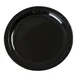 Carlisle KL20103 Kingline™ Sandwich Plate, 7-1/4" Black Melamine, Narrow Rim, 212°F Heat Resistant 1 image