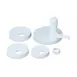 Carlisle P7510 Condiment Pump Kit, 1 oz/stroke, 9" Dip Tube, White Plastic - Karat 1 image