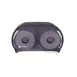 Carlisle R3600TBK - Double Roll Tissue Dispenser, 8-3/4" H x 6-3/4" W x 12-3/4" D, Black Plastic 1 image