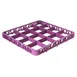 Carlisle RE16C89 OptiClean Divided Glass Rack Extender, Full-Size 16-Compartment (4-7/16" x 4-7/16"), Lavender, Double-Wall Polypropylene, Textured Finish, Positive Stacking, Four-Way Tracking 1 image