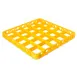 Carlisle RE25C04 OptiClean Divided Glass Rack Extender, Full-Size 25 Compartments (3-1/2" x 3-1/2"), Yellow, Double-Wall Reinforced Polypropylene, Textured Finish, 1.57" Inside Height, Positive Stacking & Four-Way Tracking 1 image