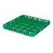 Carlisle RE25C09 OptiClean Divided Glass Rack Extender, Full-Size, 25 Compartments (3.5 x 3.5 in), Green Textured Double-Wall Polypropylene, Positive Stacking & Four-Way Tracking 1 image