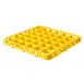 Carlisle RE36C04 OptiClean Divided Glass Rack Extender, Full-Size 36-Compartment (2-15/16" x 2-15/16"), Yellow Textured Polypropylene, NSF 1 image
