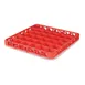 Carlisle RE36C24 OptiClean Divided Glass Rack Extender, Full-Size, 36 (3.5 x 3.5") Compartments, Orange, Double-Wall Polypropylene, Textured, Positive Stack, Four-Way Tracking 1 image