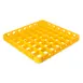 Carlisle RE49C04 OptiClean™ Divided Glass Rack Extender, Full-Size 49-Compartment (2-3/8" x 2-3/8"), Yellow Double-Wall Polypropylene, Textured, Color-Coded, Positive Stack, Four-Way Tracking, 1.57" Height 1 image