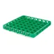 Carlisle RE49C09 OptiClean Divided Glass Rack Extender, Full-Size, 49 Compartments (2-3/8" x 2-3/8"), Green, Double-Wall Polypropylene, Textured Finish, 1.57" Height 1 image