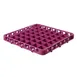 Carlisle RE49C89 OptiClean Divided Glass Rack Extender, Full-Size 49-Compartment (2-3/8" x 2-3/8"), Lavender Textured Polypropylene with NSF Certification 1 image