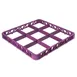 Carlisle RE9C89 OptiClean Divided Glass Rack Extender, Full-Size 9-Compartment (5-13/16" x 5-13/16"), Lavender Textured Double-Wall Polypropylene with Four-Way Tracking & Positive Stacking 1 image