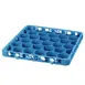 Carlisle REW30S14 OptiClean NeWave Glass Rack Extender, Full-Size Short, 30 Compartments, 1.57" Inside Height, Double-Wall Reinforced Polypropylene, Textured Blue, NSF 1 image
