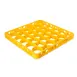 Carlisle REW30SC04 OptiClean™ NeWave™ Glass Rack Extender, Full-Size, 30 Compartments, 1.57" Inside Height, Yellow Textured Double-Wall Polypropylene with Positive Stacking & Four-Way Tracking 1 image