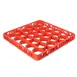Carlisle REW30SC24 OptiClean™ NeWave™ Glass Rack Extender, Full-Size Short with 30 Compartments, Orange Textured Double-Wall Polypropylene, Positive Stacking & Four-Way Tracking 1 image