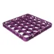 Carlisle REW30SC89 OptiClean™ NeWave™ Glass Rack Extender, Full-Size, 30 Compartments, 1.57" Inside Height, Reinforced Polypropylene, Textured Lavender Finish, Positive Stacking, Four-Way Tracking 1 image