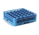 Carlisle RG36-114 OptiClean™ Dishwasher Glass Rack, Blue Polypropylene, 36 Compartments 2-15/16" x 2-15/16", Extender, Holds Glasses up to 2-11/16" Dia, 5" Height, NSF Certified 1 image