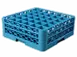 Carlisle RG36-214 OptiClean Glass Rack, 36 Compartments with 2 Extenders, Full-Size, 2-11/16" Diameter Capacity, 6-3/4" Height, Blue Polypropylene, Textured Finish, NSF Certified 1 image