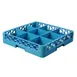 Carlisle RG914 Dishwasher Glass Rack, 9‑Compartment Blue, 5‑9/16" dia, 3‑1/4" height, Quick Drain 2 image