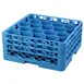 Carlisle RW20-214 OptiClean NeWave Glass Rack, 20 Rounded Compartments, 3 Sure-Lock Extenders, Holds Glasses up to 3-9/16" Diameter & 8-1/2" Height, Polypropylene, Textured Blue, NSF Certified, BPA Free, Made in USA 2 image