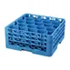 Carlisle RW20-214 OptiClean NeWave Glass Rack, 20 Rounded Compartments, 3 Sure-Lock Extenders, Holds Glasses up to 3-9/16" Diameter & 8-1/2" Height, Polypropylene, Textured Blue, NSF Certified, BPA Free, Made in USA 1 image