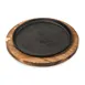 Concasse MCACCCOM03 Round 9" Cast Iron Meat Server Skillet, No Handle, Sizzling Tabletop Platter 1 image