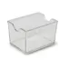 Concasse MCACCDA01B - White Plastic Sweetener Packet Holder, Compact Tabletop Caddy, Durable Design 1 image