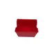 Concasse MCACCDA01R Sweetener Packet Holder, Red Plastic Caddy, Compact 4" x 2" for Sugar Packets 1 image