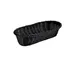 Concasse MCCETA090403N Oval Woven Plastic Basket, 9" x 4½" x 3¼" Black, Restaurant Servingware 1 image