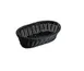 Concasse MCCETO090603N Oval Woven Plastic Serving Basket, 9"W x 6-1/4"D x 3-1/4"H, Black 1 image
