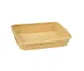 Concasse MCCETR110803B Rectangular Woven Plastic Basket, 11.5"W x 8.5"D x 3.5"H, Beige 1 image