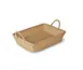 Concasse MCCETR19144B - Rectangular Woven Plastic Tabletop Basket, 19" x 14" x 4", Beige Finish 1 image