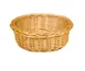 Concasse MCCETRED0803B Plastic Round Basket, 8-1/4" Diameter x 3-1/4" Height, Beige Woven Design 1 image