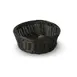 Concasse MCCETRED0803N Round Plastic Basket, 8-1/4" Diameter x 3-1/4" Height, Black Woven Design 1 image