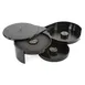 Concasse MCDBBSS Black Glass Margarita Rimmer for Bar Essentials, Easy Salt & Sugar Rim 1 image