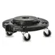 Concasse MCLBBASE Heavy-Duty Black Metal Solid Base Utility Dolly for Trash Cans 1 image
