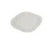 Concasse MCPLMCRP20B - 8" Square Melamine Plate, Premium White, Flat, 8-9" Size, Plastic Dinnerware 1 image
