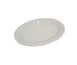 Concasse MCPLMOP30 - Oval Melamine Plate, 12" x 8.9" x 4.5", Premium White, Plastic Tableware 1 image