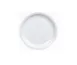 Concasse MCPLMR16B Square Melamine Plate, 6-3/10" White, Durable Reusable Plastic Dinnerware 1 image