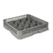 Concasse MCRAC16 Glass & Cup Dishwasher Rack, 20"W x 20"D x 4"H, 16 Compartments, Grey, 2"-4" Max Glass Height & Diameter 1 image